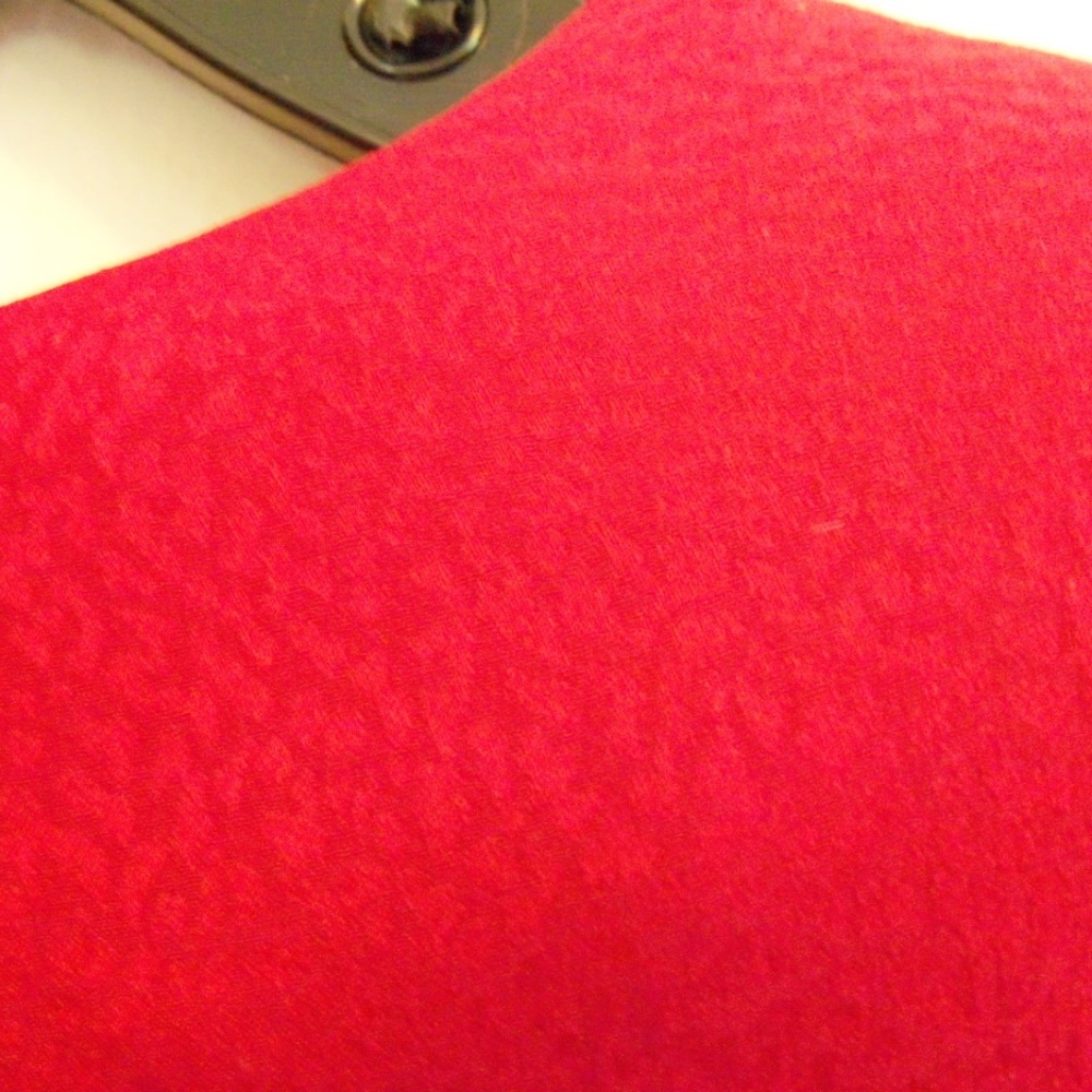 Carlisle red silk blouse Size 6 (M)  (#EV275) - Picture 3 of 4